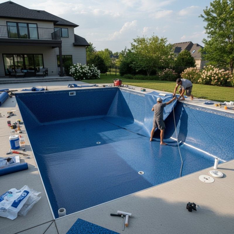 Local Vinyl Pool Installation pros at work