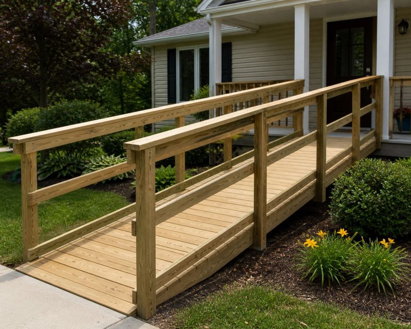Entrance Ramp Installation in Conroe, TX