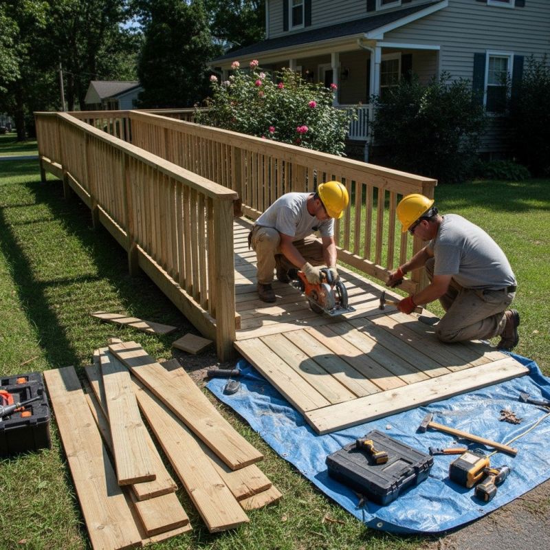Handicap Ramp Construction in Wilmington, NC