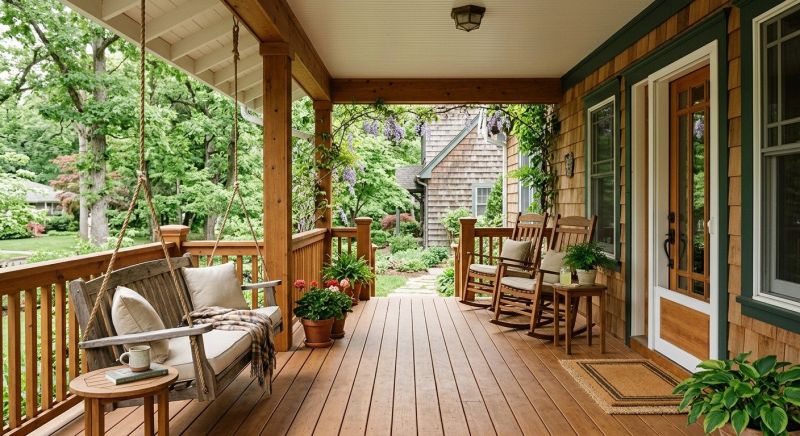 Wood Porch Construction in Boston, MA